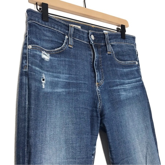 AG ADRIANO GOLDSCHMIED The Farrah Skinny Distressed Jeans 28R - Picture 3 of 11